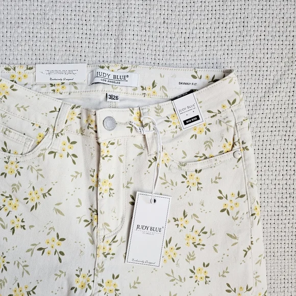 Judy Blue Skinny Jeans Wildflower Size 3 Size 5 Size 7 Size 9 Size 11 Size 13 - Picture 12 of 15